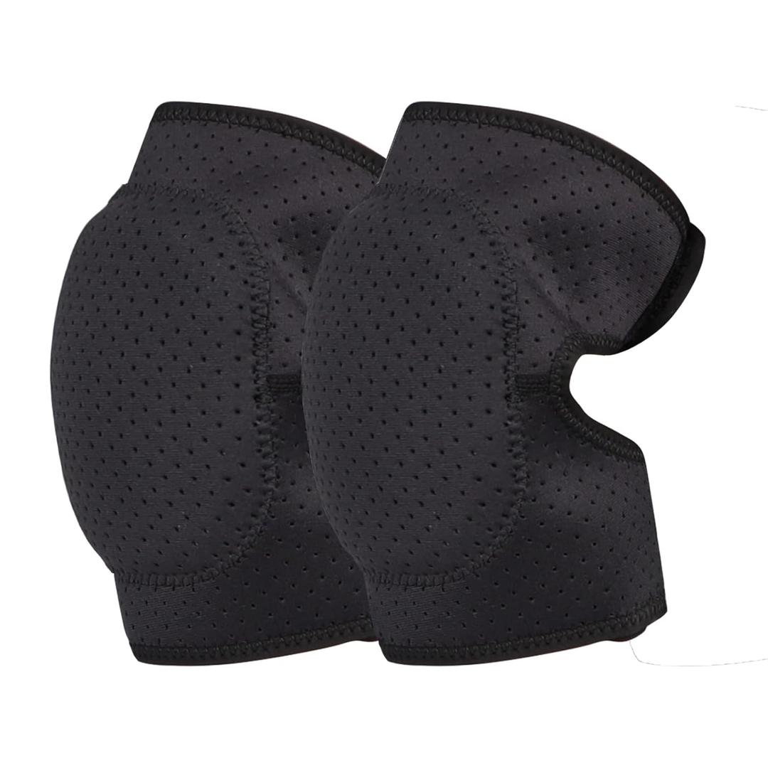 PURFUN Collision Avoidance Kneepads with Thick Sponge Padding, Men Women Breathable Knee Braces Guard Adjustable Sports Knee Pads Skate Football Volleyball Basketball Knee Support Protection Gear