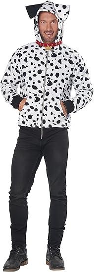 Men's Dalmatian Hoodie Costume, Size M