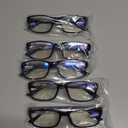 Gaoye Professional Reading Glasses for All Day - Computer Readers with Blue Light Protection - Value Pack (B1-5 Pack Light Black)