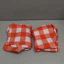 Smiry Picnic Table Cloth 2 Pack, Waterproof Elastic Fitted Tablecloths for 8FT Rectangle Tables, Washable Polyester Buffalo Plaid Tablecloth for Camping, Dining & Christmas(Red & White, 30" x 96")
