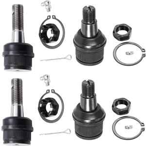 Detroit Axle - 4WD Front 4pc Ball Joints for Ford F-250 F-350 F-450 F-550 Excursion, 4 Upper & Lower Ball Joints Replacement