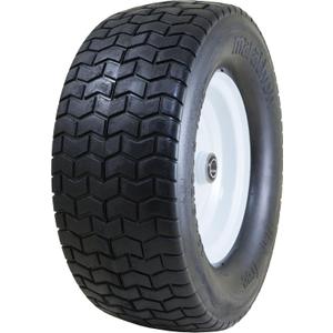 Marathon 16x6.50-8" Flat Free Tire on Wheel, 3" Hub, 3/4" Bushings