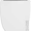 Combier CMA210S-B Bidet Toilet Seat With Turbo Wash, Wireless Remote and Side Panel, The heated Toilet Seat Have Adjustable Heated Seat, Warm Water, Air Dryer & Multiple Spray Modes(Elongated)