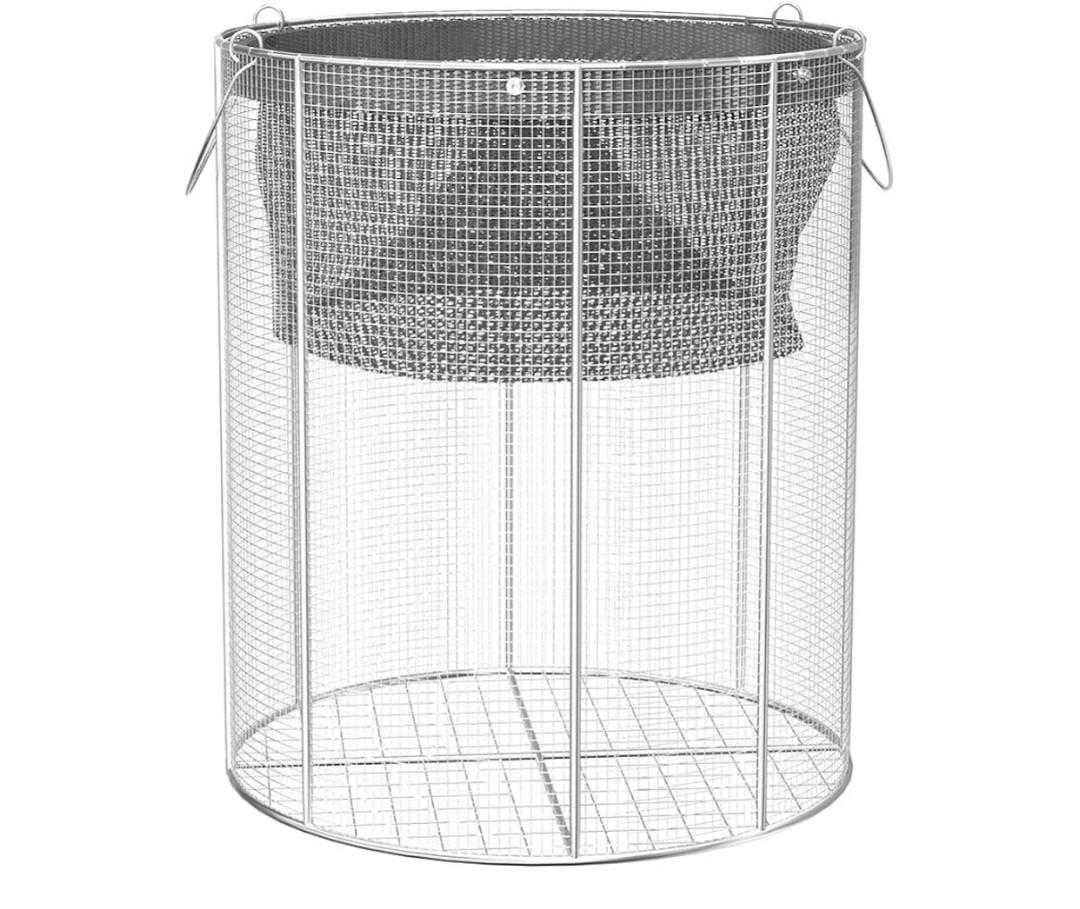 Heavy Duty Stainless Steel Submersible Pump Screen, 9.5" Diameter x 13.5" Tall，Submersible Pump Protection Net, can be easily used vertically and horizontally