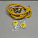 72" Dryer Gas Line Hose/Appliance 3/4 Flexible Natural Gas Line with Connector 1/2" MIP 1/2"FIP 3/4"MIP Fitting,5/8" OD(1/2" ID) Gas Range Connector Kit for Gas Stove,Dryer,Water Heater-by MIFLUS