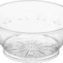 JoyServe Clear Mini Plastic Bowls - (Bulk 100 Pack) 6 Oz Disposable Premium Hard Plastic Dessert Bowls for Serving, Weddings, Catering, Parties, Salsa, Home or Event Party Supplies