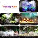 FITNATE 350ml/H Mist Maker Fogger,12 LED Color Ultrasonic Fogger, with Adjustable Fog Controller,Perfect for Water Feature, Halloween and Other Holiday Decorations