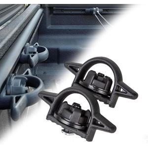Tie Down Bed Cleat for Toyota Tacoma 2005-2021 & Tundra 2007-2021, for Deck Rail System Truck, Replace PT278-35160 PT278-35112 PT278-0C010 PT278-35111, Heavy Duty Nylon, Black, 2pcs