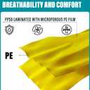 Hazmat Suit Disposable Coverall | Full Body Painters Suit in 7 Sizes with Multiple Specifications for Men & Women - Medium, Yellow, 1 (Yellow, M)