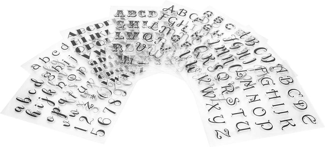 8PCS Letter Stamp, Planner Stamps, Alphabet Stamps Suitable for Making Cards, Diary Decorations Greeting Cards Invitations Envelopes
