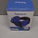 Travel Pillows for Airplanes, 360 Support Headrest Pillow with Eye Mask for Sleeping Long Flights, Travel Pillow for Car Road Trip, Car Headrest, Travel Accessories Stop Bobblehead, Black