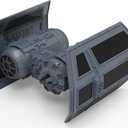 Star Wars Micro Galaxy Squadron TIE Bomber (Armada Edition) - 5-Inch Vehicle with Dual Cockpits, Bomb Bay, and 1-Inch Micro Figure Accessory