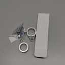 Anovo Flag Pole Rings, Flagpole Rings Aluminum Alloy 360 Rotating Anti Wrap Flag Mounting Spinning Ring Clips for 0.75-1.02 Inch Diameter Flagpole(1 Inch -Pack of 2, Matte Silver)