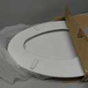 Mayfair Cassel Slow Close Toilet Seat, Easy Clean, Non Slip Premium Wood Seat, Easy Install, Made in USA, Elongated, White