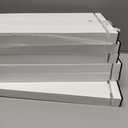 6 Pack Drawer Dividers 6 Inch High, 11-17" Adjustable Bamboo Organizers Large Expandable Drawer Separators for Cloths, Dresser, Bedroom, Bathroom, Baby Drawer, Office & Kitchen Utensils (White)