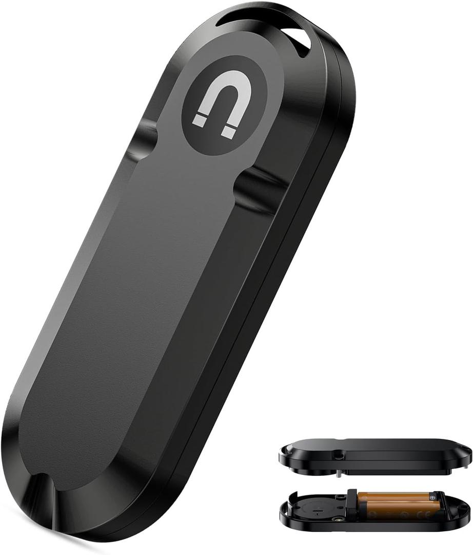 Long-Life Air Tracker Tags-1pc (Up to 10-Year,Use AA Battery), Extended Battery Case Item Finder Compatible for iPhone iPad Find My, Magnetic & Adhesive Mount Location Tag for Car, Equipment, Luggage