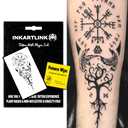 INKARTLINK Semi Permanent Temporary Tattoos, Niche Unique Tattoos, Realistic Tattoos, Waterproof and Non-Reflective, Exquisite Packaging, Unique Design (Ancient Symbols 2)