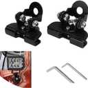 ijuicy 2 PCS Led Light Bar Mounting Brackets, Adjustable Hood Led Work Light Mount Bracket, Off Road Accessories, Ditch Light Brackets for Off Road Truck (Black)