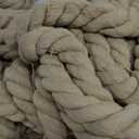 Tug of War Rope 60ft Outdoor Yard Games for Kids, Teens and Adults, Field Day Family Reunion Birthday Party Outside Backyard Lawn Picnic Carnival Games for Team Building Activities (Khaki)