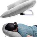 Face Down Pillow After Eye Surgery, Adjustable Height Prone Prone Face Down Sleeping, Retina Lying Pillow, Vitrectomy Macular Hole Retinal Detachment Recovery Equipment Eye Surgery Support (Grey)