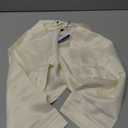 BlackButterfly Satin Bolero Shrug - Half Sleeve (Ivory, X-Large)