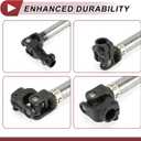 1 Pc Car Steering Shaft Steering Column Shaft for Toyota RAV4 2012 2.5L L4 - Gas, 3.5L V6 - Gas, Electric No.4526042090