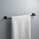 Franklin Brass Towel Rack | 24 Inch Matte Black Towel Bar for Bathroom, Kitchen | Maxted Accessories