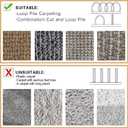 WILLBOND Carpet Cord Cover Cable Protector Floor Cover Cable Protector Management Only for Commercial Office Carpet(19.69 ft,Khaki)
