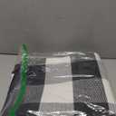 SEEKSEE Cotton Buffalo Plaid Rug 27.5"x43" Black and White Checked Rug Washable Doormats Indoor Outdoor Rugs for Layered Front Door Mats, Porch, Kitchen, Farmhouse, Entryway