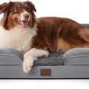 Bedsure Orthopedic Dog Beds Large Sized Dog - Washable Large Dogs Bed Waterproof, Big Comfort Pet Couch with Washable Removable Cover, Supportive Foam Pets Sofa with Nonskid Bottom,Grey (35.0"L x 25.0"W x 6.5"Th)