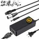 Carsty Wheelchair Charger & Mobility Scooter Charger | Universal 24V 2A Fast Charging | Safety-Certified 3-in-1 Solution (Hoverboard Compatible)