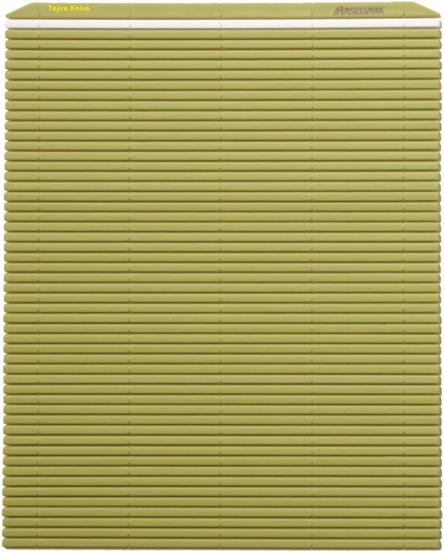 Hasegawa 10 x 9.5 Inch Plastic Green Makisu/Sushi Rolling Mat