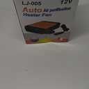 Car Heater, 200W 12V Portable Windshield Defogger and Defroster，2 in 1 Modes Fast Heating &Cooling Fanswith Cigarette Lighter Plug 360 Degree Rotary Base（Black)