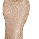 Women 1920s Plus Size Formal Dress Tassels Sleeve Sequins Gatsby Maxi Evening Gown, Large