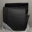 Floor Mats for Honda Pilot 2023-2025 2026, Cargo Mat with Backrest Mat All Weather TPE Cargo Liner Replacement Protection for Honda Pilot Accessories Door Sill Guards