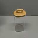 Sweejar 2 qt Glass Food Storage Jars with Airtight Lid, Half Gallon Laundry Pods Container, 64 oz Glass Jars for Laundry Room Organization, 1 Pack