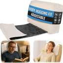 Recliner Headrest Pillow, Versatile Neck Support Cushion with Velvet Cover for Adults, Ideal Accessory for Chair, Couch, Office, Bed, Lumbar Pain Relief, Travel, Lounging, Cream