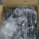 JEESA Rotating Spice Rack with Paper Towel Holder, 2 Tier Lazy Susan for Spices, Sturdy Iron Seasoning Organizer for Kitchen Countertop, Black