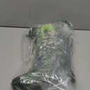 Outee Toddler Kids Adorable Lightwight Waterproof Rain Boots Light Up by Steps (13 Little Kid, Green Dinosaur)