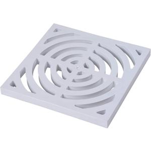 Oatey 42753 Full Top Grate, White