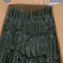 Hananona 100 Pcs Artificial Pine Branches Green Plants Pine Needles DIY Accessories for Garland Wreath Christmas and Home Garden Decor (100, Green)