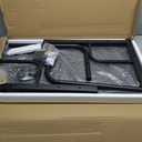 Home Office Study Desk Corner Table for Small Space Rolling Mobile Computer Portable Table for Bedrooms Adjustable Desks Writing Desk with Storage Gaming Size 31.5x15.7 Incn Pure Black