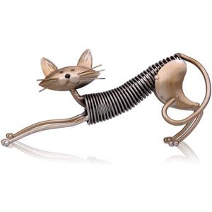 Sculpture Head Metal Iron Art Decoration Cat Shape Handicraft Crafting Art Decoration Ornament