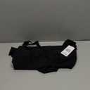 Charmo Womens Scalloped Ribbed One Piece Swimsuits Retro Square Neck Modest Bathing Suits (Large, Black)