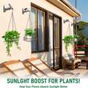 2-Pack Hanging Planters for Indoor Plants - Heavy Duty Metal Plant Hanger Indoor with 3 Chains and Hooks Aesthetic Hanging Plant Holder for an Instant Gardening Decor