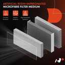 A-Premium Engine Air Filter Compatible with Toyota & Lexus - Camry (02-06), Camry Hybrid (07-11), Highlander (01-13), Sienna (04-10), Solara (04-08), ES300 (02-03), ES330 (04-06), RX350