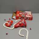 Climbing Stair Slide Toy, Electric Santa Roller Coaster Toy Set with LED Flashing Lights & Music, Christmas Roller Climbing Toys for Kids Boys Girls 9Pcs Santas