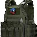 MGFLASHFORCE Tactical Vest Molle Airsoft Vest for Men (Green)