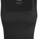 OLCHEE Womens Ribbed Crop Tank Tops Seamless Square Neck Sleeveless Cropped Shirts 2025 Summer Trendy Top - Black Small (Black, S)