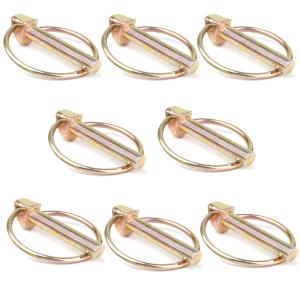 8 PCS 5/16 Lynch Pin, Lynch Pin Assortment Kit,Linch Pin with Ring, Heavy Duty Lynch Pin for Farm Tractors Trailers Trucks Mower
